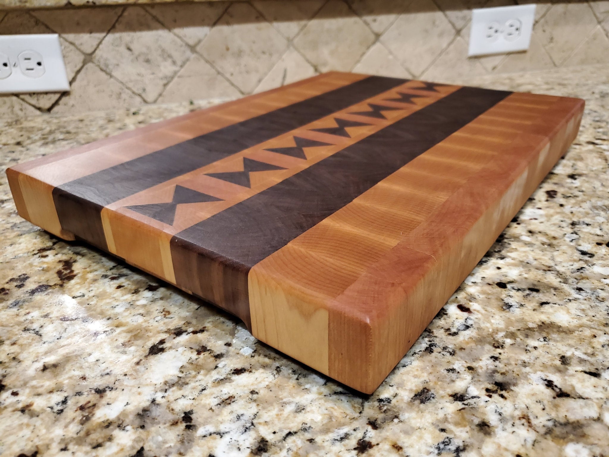 Walnut and Mesquite Cutting Board - Liveoak Woodworx LLC